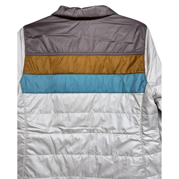 L.L. Bean Mountain Classic Puffer Jacket Taupe Brown/Gray Birch Women's Small - Picture 4 of 11